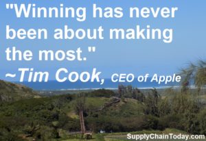 CEO Tim Cook Apple Supply Chain