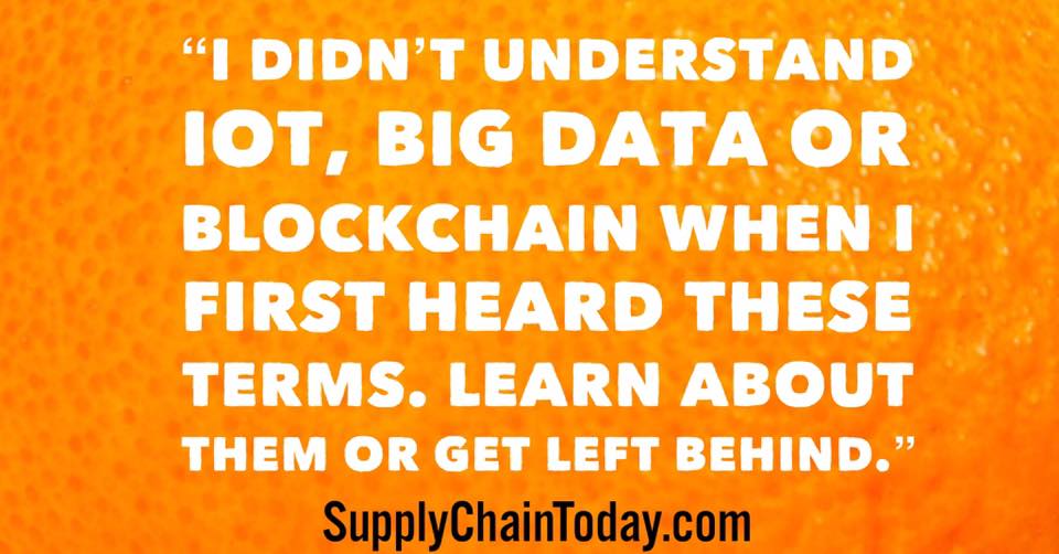blockchain supply chain process