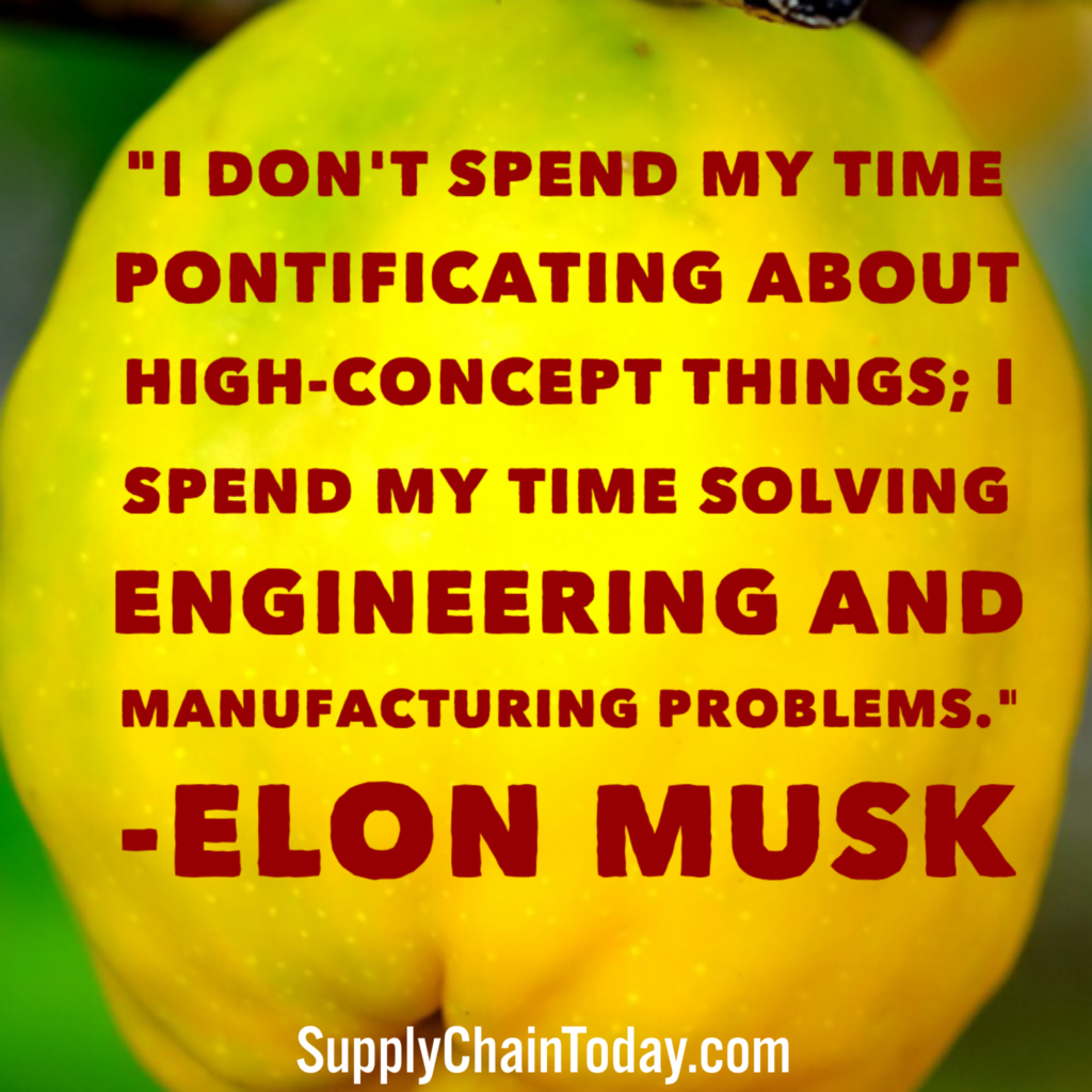 Elon Musk manufacturing
