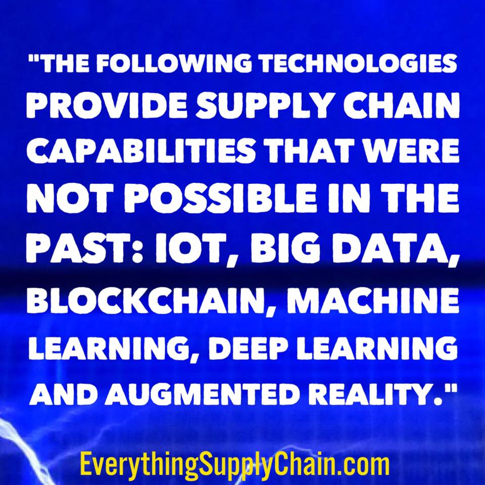 supply chain training IoT blockchain big data machine learning