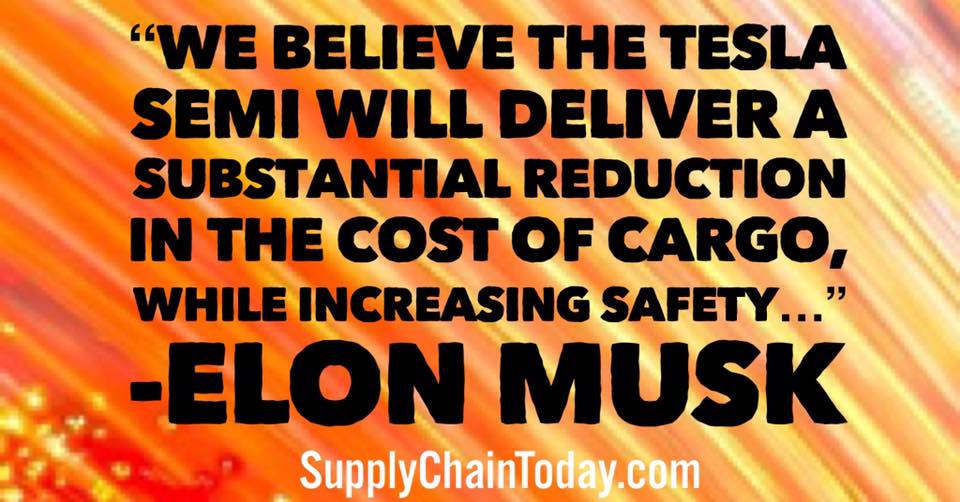 Tesla supply chain semi