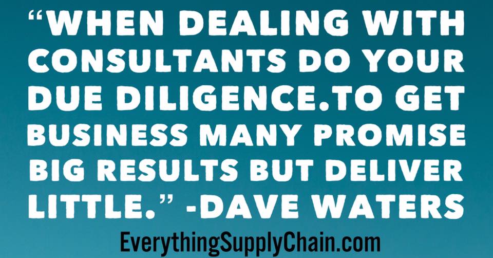 dealing with consultants supply chain