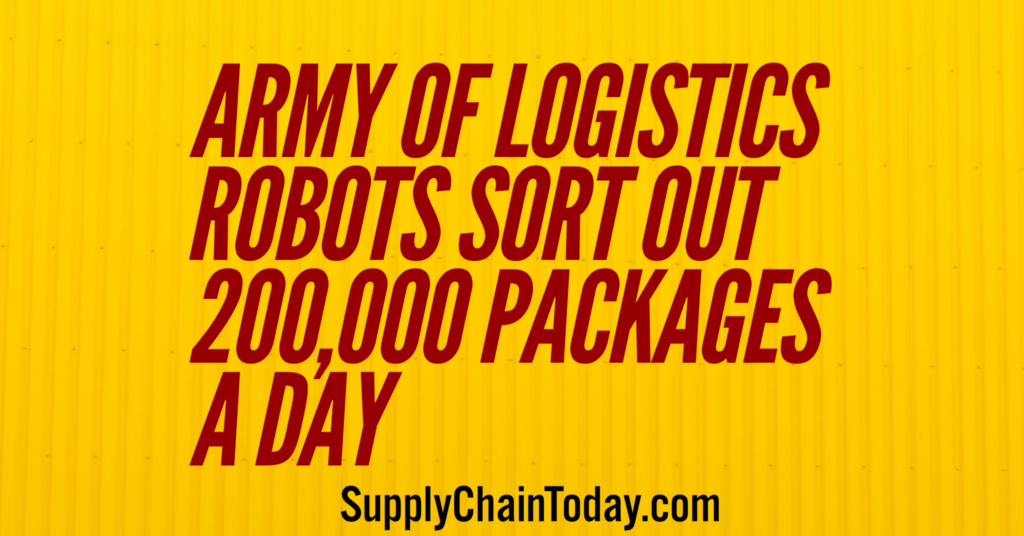 Army logistics robots