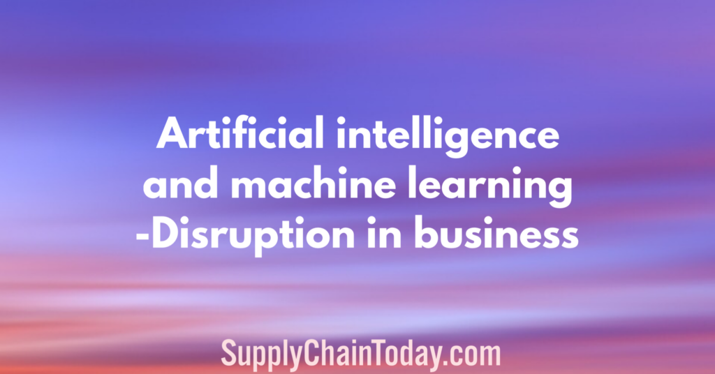 Machine Learning Disruption
