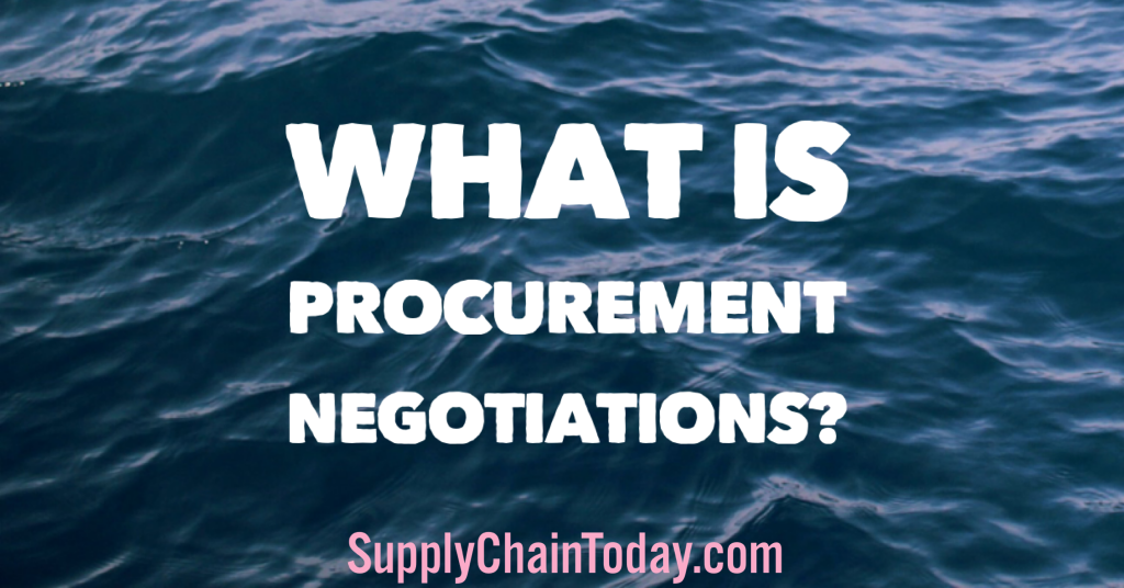 What is Procurement Negotiations